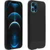 Image de Coque pour iPhone 12 Pro Max Protection Souple Carbone Métal Brossé Noir - Neuf