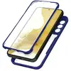 Image de Coque pour Samsung Galaxy S22 Dos Plexiglas et Avant Polymère Bleu - Neuf