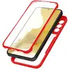 Image de Coque pour Samsung Galaxy S22 Dos Plexiglas et Avant Polymère Contour Rouge - Neuf