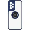 Image de Coque pour Galaxy A33 5G Antichoc avec Anneau Magnétique Rotatif Bleu nuit - Neuf