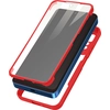 Image de Avizar, coque 360° pour Redmi Note 11 Pro 5G Coque rigide avec cadre en silicone, rouge