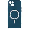 Image de Coque pour iPhone 14 Plus Compatible MagSafe Semi Rigide Soft-Touch Bleu - Neuf