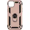 Image de Coque pour iPhone 14 Hybride Antichoc Bague de maintien Support Vidéo Rose champagne - Neuf