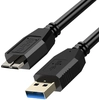 Image de Avizar, câble USB 3.0 vers Micro-B pour Samsung Galaxy S5 / Note 3 / Note Pro 12.2 (1,8 m), noir