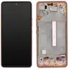 Image de Écran Complet pour Samsung Galaxy A53 5G avec Vitre Tactile et Châssis Rose champagne - Neuf