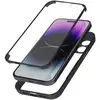 Image de Coque pour iPhone 14 Pro Antichoc Dos Plexiglas et Avant Polymère Noir - Neuf
