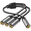Image de Adaptateur diviseur 3,5 mm (jack femelle) vers 3 x 3,5 mm (jack femelle) LinQ