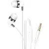 Image de Écouteurs filaires Jack 3.5mm Kit Main Libre Micro intégré Blanc - Neuf
