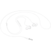 Image de Avizar, Casque filaire 3,5 mm avec touches de contrôle Blanc, Blanc