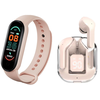 Image de Eko, pack sport TWS Imagine Bluetooth 5.3 ENC écouteurs et bracelet, rose