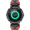 Image de Avizar, Vega montre intelligente pour enfants étanche avec appel & capteur cardiaque, noir / rouge