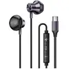 Image de Écouteurs Intra USB-C Aimantés Musique et Appels Mains Libres Gris - Neuf