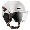 Image de Casque vélo Casr Casque LED avec Visière pour Vélo & Trottinette Glow Ivoire Brillant L - Neuf