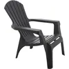 Image de Fauteuil Adirondack de Jardin en Résine Empilable Anthracite