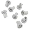 Image de Arthur Martin Electrolux - Ensemble Roulettes Panier Sup (8x) Gris Pour Lave Vaisselle Electrolux