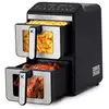 Image de Kitchencook - Double Friteuse à Air Verticale 11l - 7 Programmes - Minuterie Numérique - Thermostat Réglable - 2400w - Neuf
