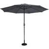 Image de Concept-usine - Parasol Droit Diamètre 2,7 M Gris Figari