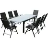 Image de Concept-usine - Table De Jardin Et 8 Chaises En Aluminium Gris Ravenne
