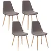 Image de Lot De 4 - Chaise Design Scandinave Roka