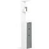 Image de Idmarket - Meuble Wc Étagère Bois Willy 3 Portes Blanc Et Gris