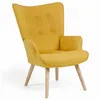 Image de Idmarket - Fauteuil Scandinave Ivar En Tissu Jaune