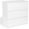Image de Idmarket - Commode 3 Tiroirs Tomi 78 Cm Bois Blanc