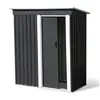 Image de Idmarket   Abri De Jardin Métal 1,3 M² Gris Anthracite   Acier Galvanisé Résistant Aux Intempéries   Dimensions L. 162 X L. 80 X H. 181 Cm   Porte Coulissante Ergonomique