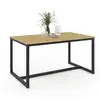 Image de Idmarket - Table À Manger Detroit - 6 Personnes - Design Industriel - 150 Cm - Naturel