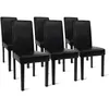 Image de Idmarket - Lot De 6 Chaises Hannah Noires Pour Salle À Manger