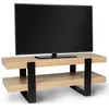 Image de Idmarket - Meuble Tv 114 Cm Double Plateau Phoenix Bois Et Noir
