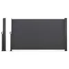 Image de Paravent Extérieur Rétractable Idmarket - 160 X 400 Cm - Gris Anthracite - Store Latéral