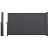 Image de Idmarket - Paravent Extérieur Rétractable 200 X 400 Cm - Gris Anthracite - Store Latéral