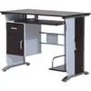 Image de Homcom - Bureau Informatique Design 100l X 52l X 75h Cm Brun Noir Et Blanc