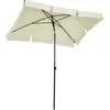 Image de Outsunny Parasol de jardin Parasol droit rectangulaire inclinable alu métal polyester haute densité 2 x 1,3 m beige clair