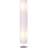 Image de HOMCOM Lampadaire lampe sur pied de salon style moderne lampadaire sur pied avec interrupteur pour salon et chambre 120 cm blanc
