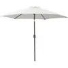 Image de Outsunny Parasol droit parasol inclinable de jardin balcon terrasse manivelle toile polyester impermabilise haute densit 180 g/m? ?2,6 x 2,35H m aluminium crme