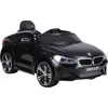 Image de HOMCOM Voiture électrique Enfants 6 V 3 Km/h Max. Effets sonores et Lumineux télécommande Incluse Noir BMW 6 GT
