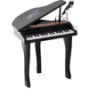 Image de HOMCOM Piano à Queue électronique 37 Touches Multifonctions avec Micro Haut Parleur Noir