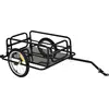Image de HOMCOM Remorque vélo remorque de transport pour vélo 70L 139L x 71,5l x 49H cm barre d'attelage universelle acier noir