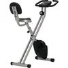 Image de HOMCOM Vélo d'appartement pliable vélo de fitness vélo d'intérieur 8 niveaux de résistance magnétique avec dossier selle réglable écran LCD multifonction capteur fréquence cardiaque noir