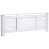 Image de Homcom - Cache-radiateur Design Contemporain Longueur Extensible 139-208,5l X 20,5i X 82,5h Cm Mdf Blanc