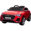 Image de HOMCOM Voiture électrique enfants sous Licence Audi e-tron Sportback, véhicule électrique 12V, Max. 5 Km/h, avec télécommande 2,4G, phares LED, musique, klaxon, port USB, MP3, rouge