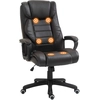 Image de Vinsetto Fauteuil de bureau massant fauteuil bureau ergonomique grand confort hauteur réglable fonction dossier à bascule revêtement synthétique brun