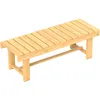 Image de Outsunny   Banc De Jardin 2 Places En Bois De Sapin Pré-huilé   Dimensions 110x38x35cm   Charge Max. 250kg   Assise À Lattes Confortable