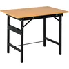 Image de Tabli Pliable Dim. 100l X 60l X 75h Cm - Table De Travail Bricolage Avec Règle Et Rapporteur - Porte-outils Intégré - Acier Mdf - Homcom