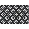 Image de Outsunny Tapis extrieur Style Graphique - Tapis rversible 2 Motifs - dim. 2,74L x 1,82l m - PP Haute densit 310 g/m? Noir Blanc