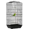 Image de Pawhut Cage à oiseaux volière avec mangeoires perchoirs plateau excrément amovible cage pour canaris perruches perroquets 46,5 x 35,5 x 92 cm noir
