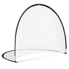 Image de HOMCOM Cage de Football système Pop Up avec sac de transport et piquets de fixation dim. 247L x 203l x 201,5H cm noir et blanc