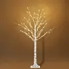 Image de HOMCOM Arbre lumineux LED - décoration lumineuse blanc chaud - 96 LEDs - usage intérieur - 150 cm - décoration de noël chambre maison blanc