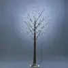 Image de HOMCOM Arbre lumineux LED - décoration lumineuse blanc chaud - 96 LEDs - usage intérieur - 150 cm - décoration de noël chambre maison marron